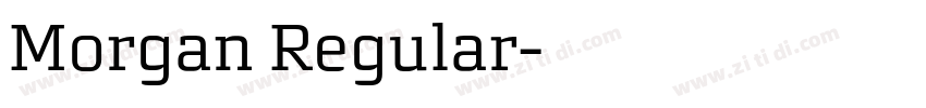 Morgan Regular字体转换